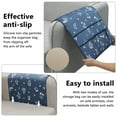 thumbnail image 4 of TV Remote Control Holder Couch Caddy, Non-slip Bedside Caddy Organizer with 5 Pockets for Key Glasses Phone Magazine Holders, 4 of 7