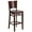 Walnut Wood Seat/Walnut Wood Frame, variant on Flash Furniture Lacey Series Solid Back Walnut Wood Restaurant Barstool - Burgundy Vinyl Seat