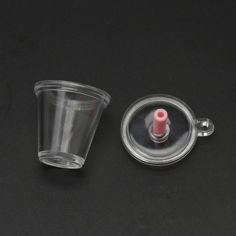 Miniature Iced Coffee Keychain, Faux Frappuccino Charm, Kawaii