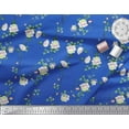 thumbnail image 3 of Soimoi Cotton Duck Fabric Leaves & Peony Floral Print Sewing Fabric Yard 42 Inch Wide, 3 of 3