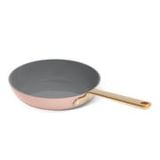 Beautiful by Drew Barrymore 12-Piece Cookware Set with EverGood Ceramic Nonstick Coating and Strainer Lids, Rose
