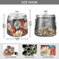 thumbnail image 2 of Yayeee Ashtray with Lid for Cigarette Smokeless Stainless Steel Home Ash Holder, Vibrant Floral, 2 of 7