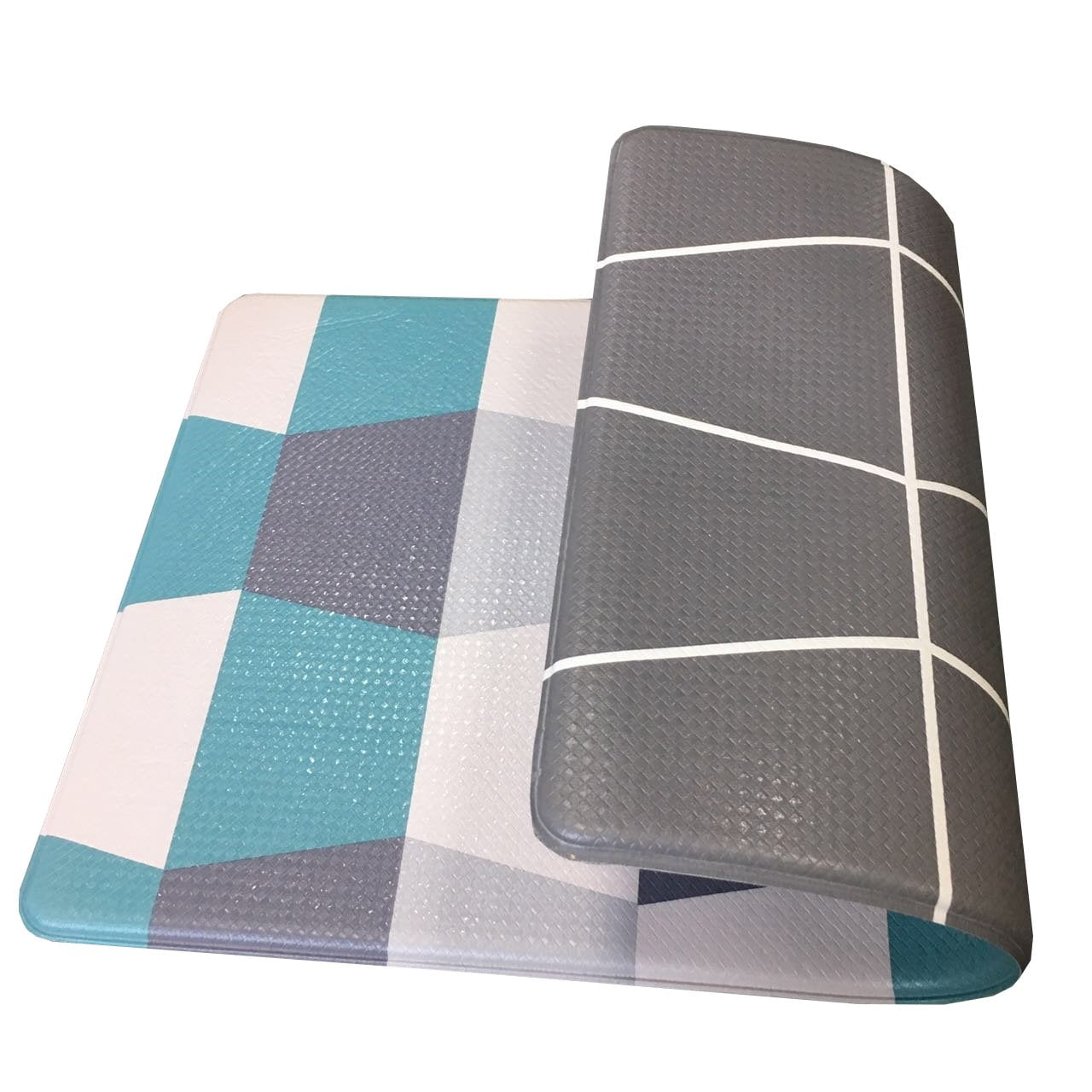 Art3d Kitchen Mat Cushioned Anti Fatigue Rug 18" X 30"，Non Slip，Standing and Comfort Desk/Floor Mats for House, Office, Garage