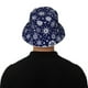 thumbnail image 5 of Fotbe Snowflakes2 Sombrero Tipo Pescador con Estampado – Sombrero de Sol de Algodón de Moda para Playa, Golf, Pesca, 5 of 6