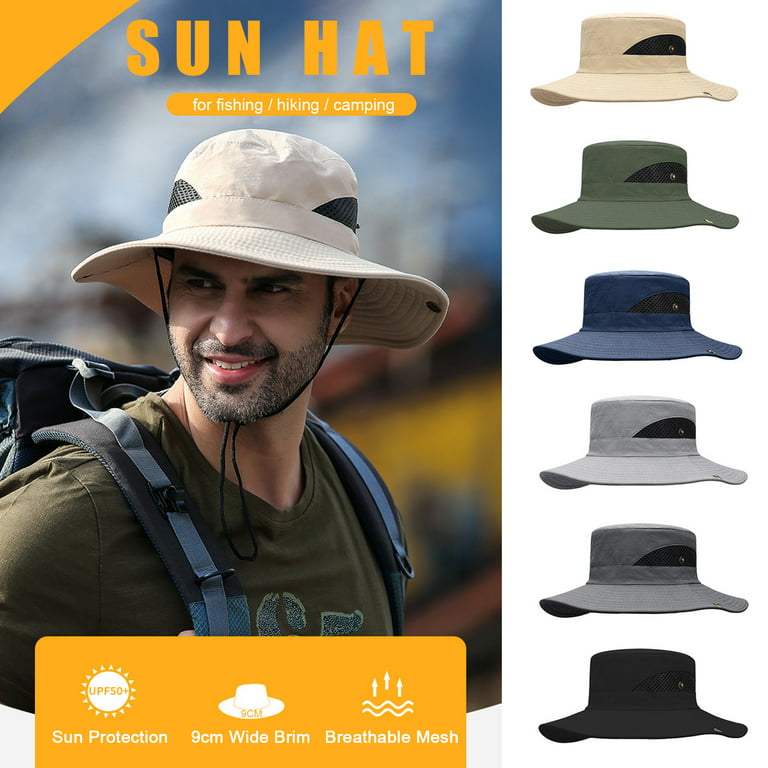 MABOTO Sun Hat Wide Brim Protection Foldable Bucket Hat for Fishing Hiking  Camping
