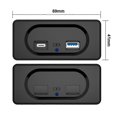 thumbnail image 5 of 12 Volt USB Socket with Cap, Dual Port Quick USB Charge Adapters (PD&Type-C), for Cars Bus RV Boat ATV Truck (Panel Mount), 5 of 5