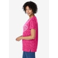 thumbnail image 3 of Woman Within Plus Size Marled Cuffed-Sleeve Tee, 3 of 6
