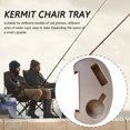 thumbnail image 4 of Mesa Auxiliar Portátil Con Bandeja Reclinable para Accesorios Camping Al Aire Libre (caqui), 4 of 9
