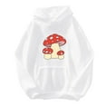 thumbnail image 5 of Hontri Women's Fashion Hoodies & Sweatshirts, Womens Cute Frog Sweatshirt Kawaii Mushroom Hoodie for Teen Girls Clothes Hoodie Beige S, 5 of 7