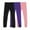 Black/Purple/LT Pink (PACK G), variant on Bienzoe Girl's Cotton Stretchy School Uniform Lace Antistatic Legging 3 Pack S6X