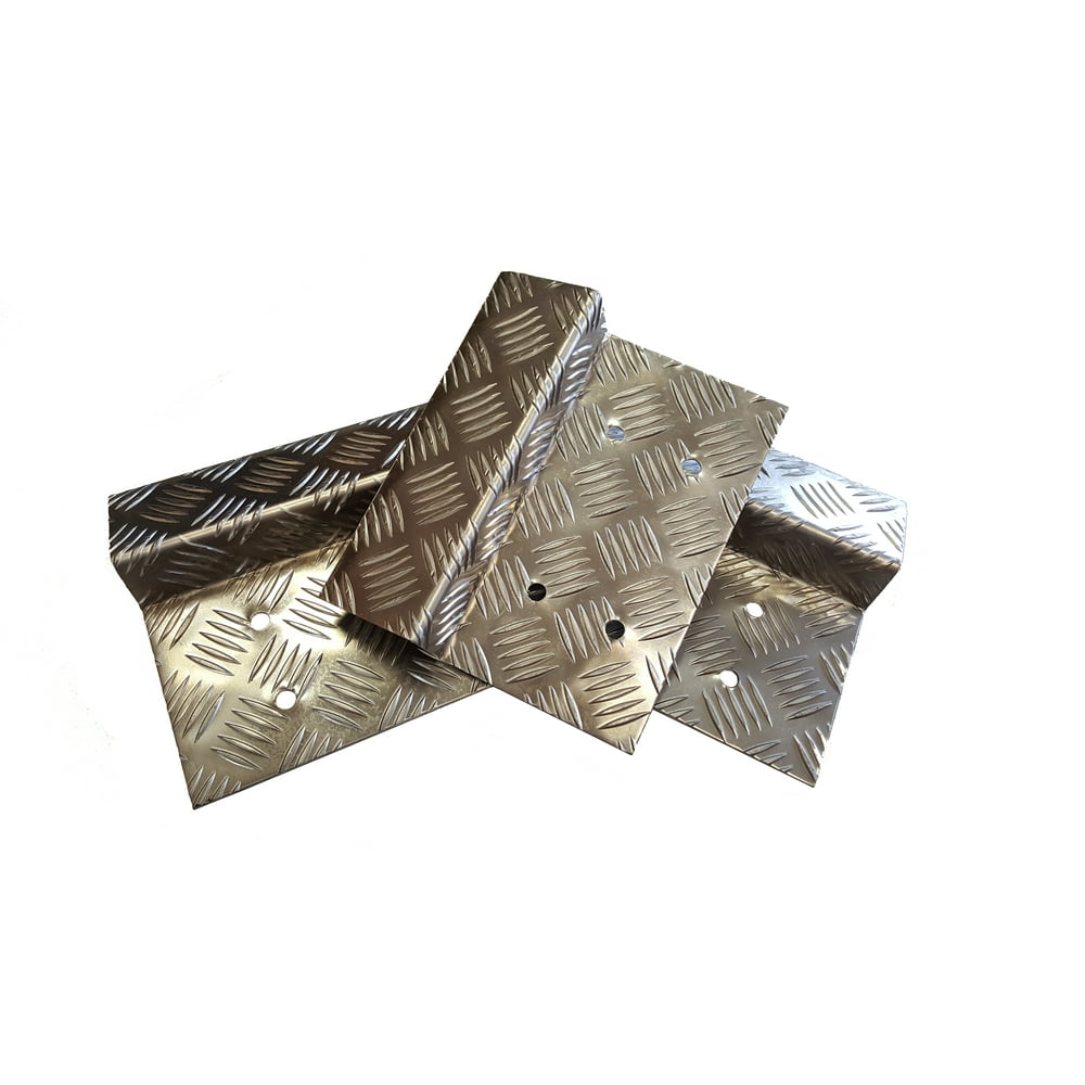 Diamond plate aluminum loading ramp end kit. 3wheeler 0100106