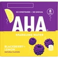 AHA Blackberry and Lemon Sparkling Water, 12 fl oz, 8 Cans