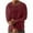 Wine, variant on FAIWAD Linen Shirts for Men Long Sleeve Crew Neck Casual Loose Shirts Lightweight Workout Athletic Tops
