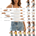 thumbnail image 3 of BODOAO Corset Tops for Women Polka Dot Bustier Crop Top with Wide Straps Square Neck Structured Cups Seamed Bodice and Lace Trim for Going Out and Parties Gold M, 3 of 4
