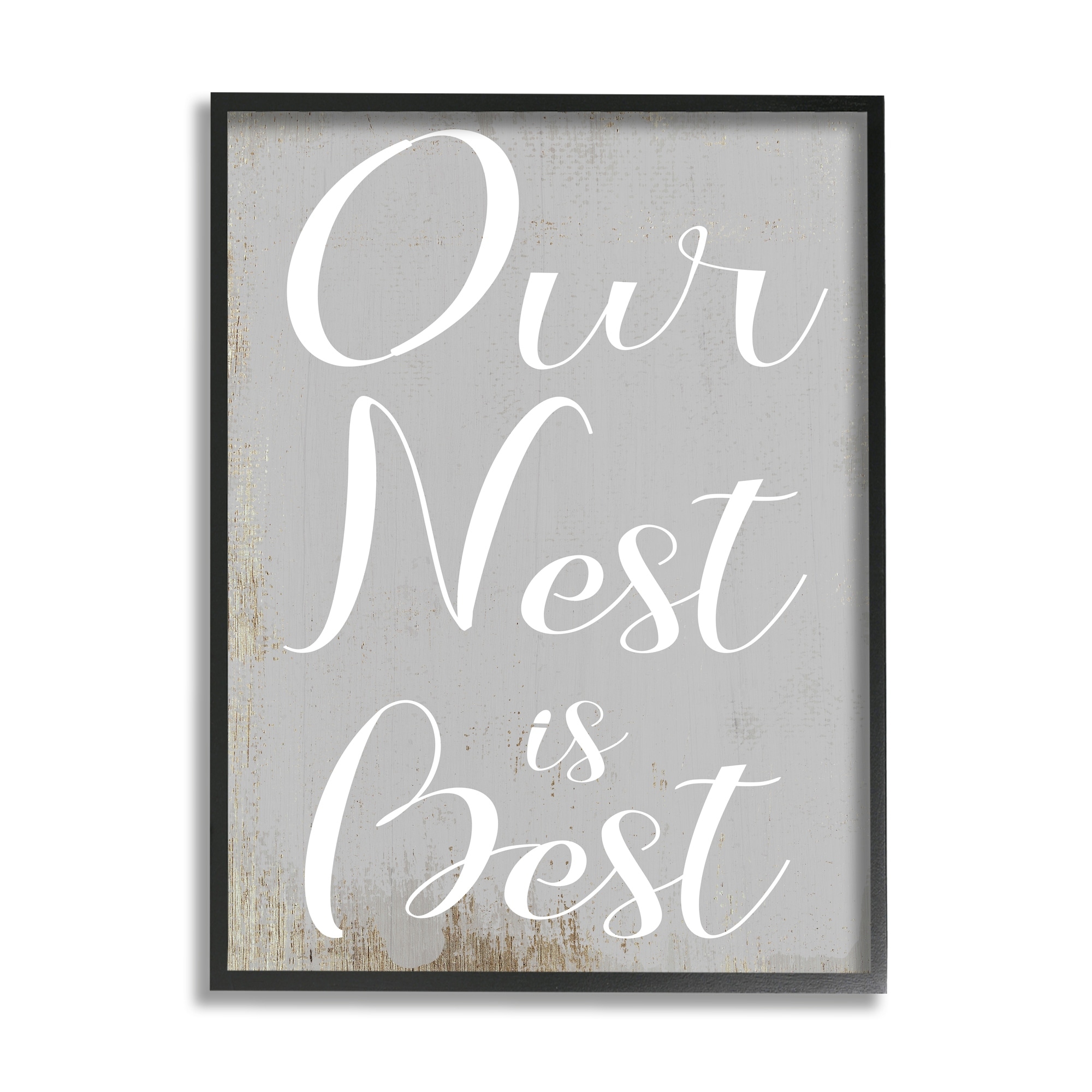 Stupell Indtries Rtic Our Nest is Best Phrase Home Nursery,16 x 20,Design by Daphne Polselli