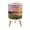 Color 1, variant on Small Trash Can with Lid Peaceful Lake Sunset Mountains Daisy Flowers 1.8 Gallon Dog Proof Trash Can Round Garbage Can Waste Bin Wastebasket for Bathroom Bedroom