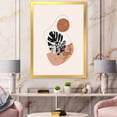 thumbnail image 3 of Designart 'Abstract Tropical Monstera Shapes and Leaves' Modern Framed Art Print, 3 of 4