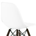 thumbnail image 4 of Armen Living Nicos Mid-Century Barstool-Color:White,Finish:Walnut, 4 of 7