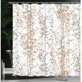 thumbnail image 3 of Ambesonne Modern Shower Curtain, Forest Illustration Tree Art, 69"Wx75"L, Almond White, 3 of 4