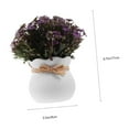 thumbnail image 3 of Fake Flowers, Fall Decor - Dienrx 1Pc Small Bonsai Simulation Greenery Faux Potted Artificial Plants Outdoor Decoration Desk Decorative House Plants Artificial Home Artificial Outdoor Plant Flower, 3 of 9