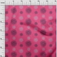 thumbnail image 2 of oneOone Cotton Silk Fabric Spiral & Floral Block Decor Fabric Printed BTY 42 Inch Wide, 2 of 4
