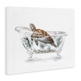 thumbnail image 2 of Stupell Industries Tropical Turtle Swimming Bathtub Habitat Canvas Art, 30 x 24, by Ziwei Li, 2 of 7