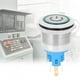 thumbnail image 1 of Interruptor de botón industrial, 2 piezas DC12-24V 22 mm 6 interruptor de botón pulsador impulsado por rendimiento, 1 of 9