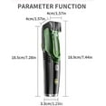 thumbnail image 7 of Built-in Vacuum Trimmer, Vacuum Beard Trimmer for Men, with Waterproof and Rechargeable Function, Adjustable 2 In1 Electric Razor, Efficiently Clean, Mustache, Sideburns, Facial Hair(Green), 7 of 7