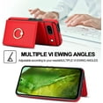 thumbnail image 4 of for Google Pixel 8A Wallet Case, Leather Case with Credit Card Holder and 360° Rotation Ring Stand, RFID Block Flip Leather Shockproof Cover, 4 of 7