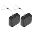 thumbnail image 1 of HEANUJJ 2Pcs Security Cable Tether Lock Retractable Black Steel Wire Anti Theft with Automatic Reel, 1 of 8