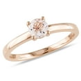 thumbnail image 1 of 1/2 Carat (ctw) Morganite Solitaire Ring in 10K Rose Gold, 1 of 4