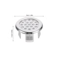 thumbnail image 2 of CRAFTHROU 25Ud De Desbordamiento Plástica Para Lavabo Con Protección Antidesbordamiento Plateada, 2 of 6
