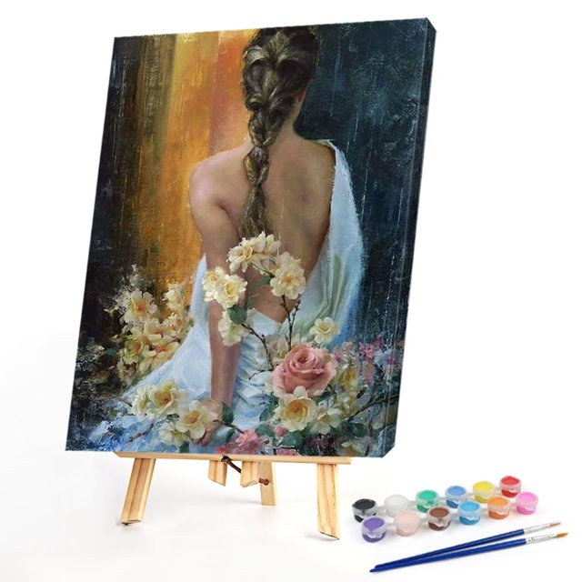 Cuadros Decorativos DIY Wdftyju lienzo pintura 16x20 pulgadas número para decoración de pared B1010