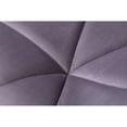 thumbnail image 3 of Gray Velvet Mid - Back Diamond Tufted Swivel Barstools for Outdoor Bar (Under Cover) Provide Comfort, 3 of 7