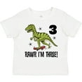 thumbnail image 3 of Inktastic 3rd Birthday Dinosaur Skateboarding Boys Toddler T-Shirt, 3 of 5
