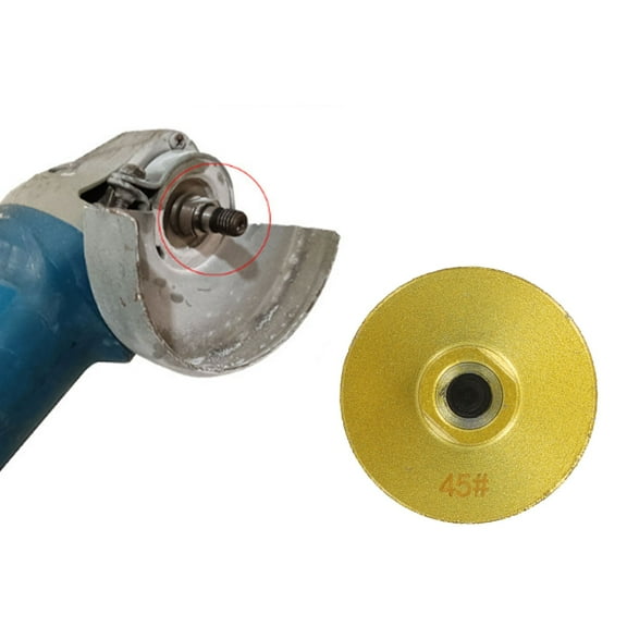 45/60/100# Brazed Flat Grinding Head Abrasive Polishing Stone Marble Grind 45#
