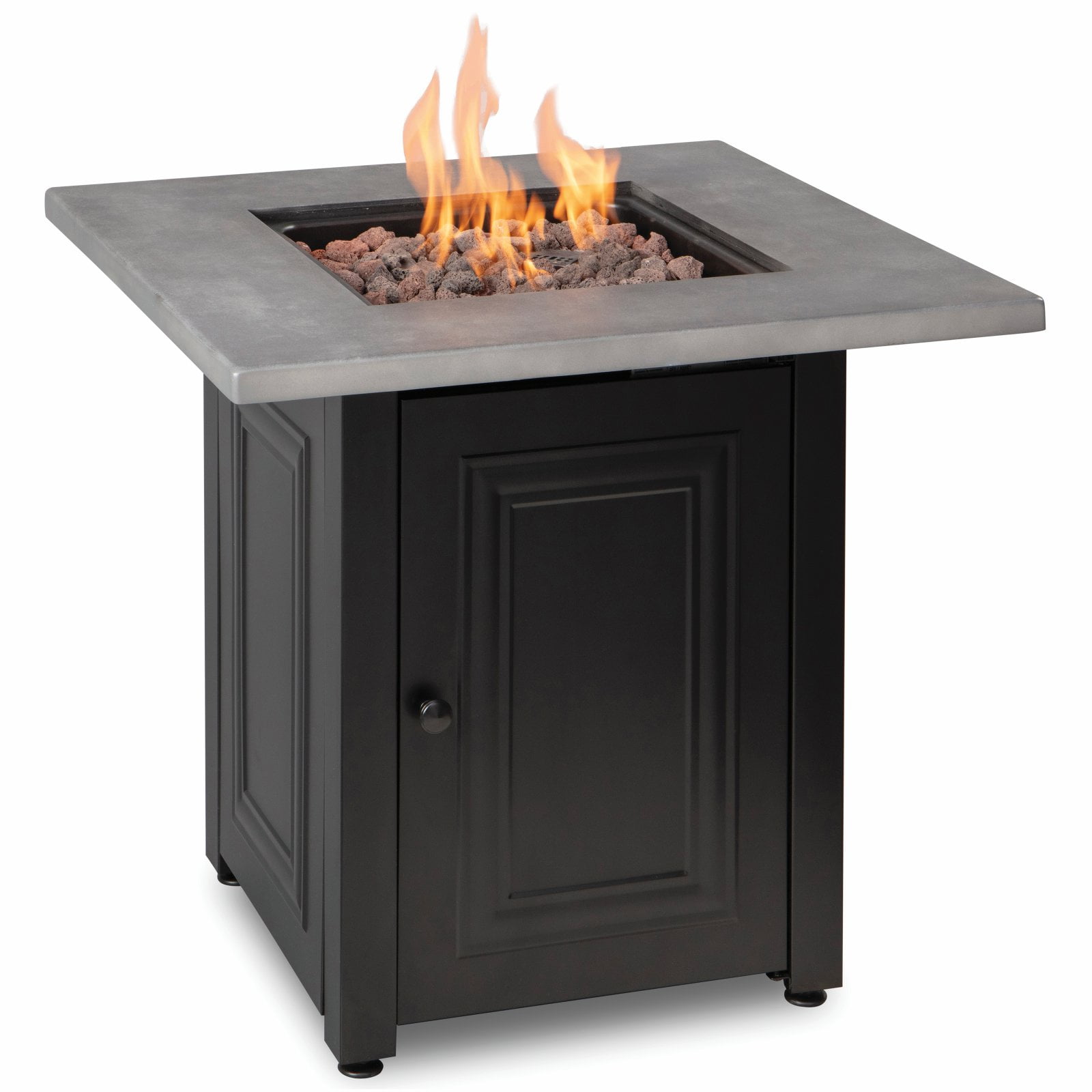 Coral Coast Lathrop 24 in. Gas Square Metal and Mesh Fire Pit - Walmart.com