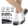 thumbnail image 2 of LWFBDTK Athletic Ankle Socks, Low Cut Cushioned Tab Sports Running Socks for Men & Women, 6 Pairs White (Size 7-12), 2 of 7