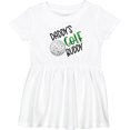 thumbnail image 3 of Inktastic Daddy's Golf Buddy with Golf Ball Girls Baby Dress, 3 of 5