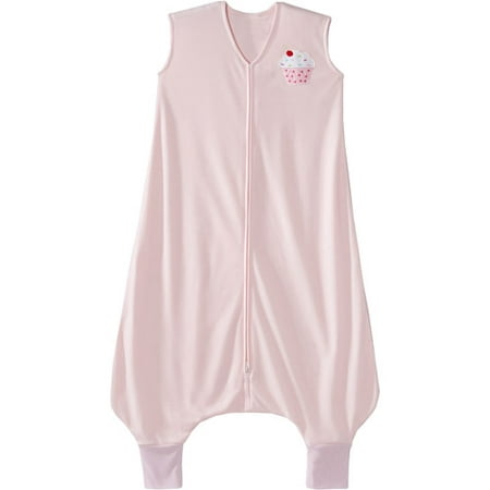 HALO Big Kids SleepSack Wearable Blanket, 100% Polyester, Light Weight Knit, Pink Cupcake,