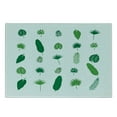 thumbnail image 3 of Tropical Cutting Board, Pattern of Different Tree Leaves and Petals Tropical Nature Elements, Decorative Tempered Glass Cutting and Serving Board, Small Size, Green Lime Green White, by Ambesonne, 3 of 5