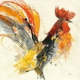 thumbnail image 2 of Gango Home Decor Contemporary Festive Rooster I & Festive Rooster II by Albena Hristova (Ready to Hang); Two 16x16in Hand-Stretched Canvases, 2 of 5