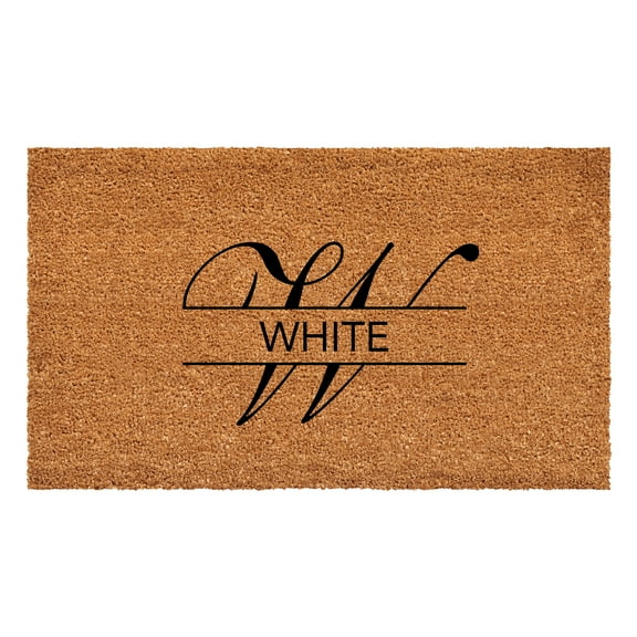 Calloway Mills 111033672 White Personalized Doormat 36" x 72"