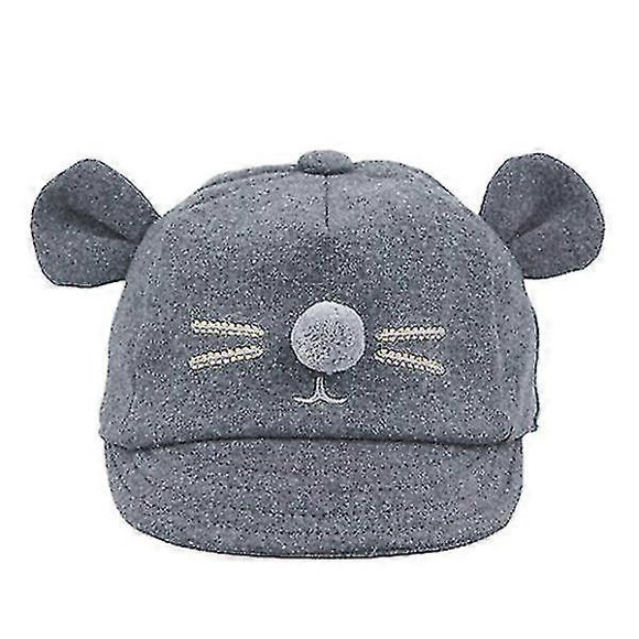 SZTXJ Kids Bunny Rabbit Visor Baseball Cap Cotton Dark Gray