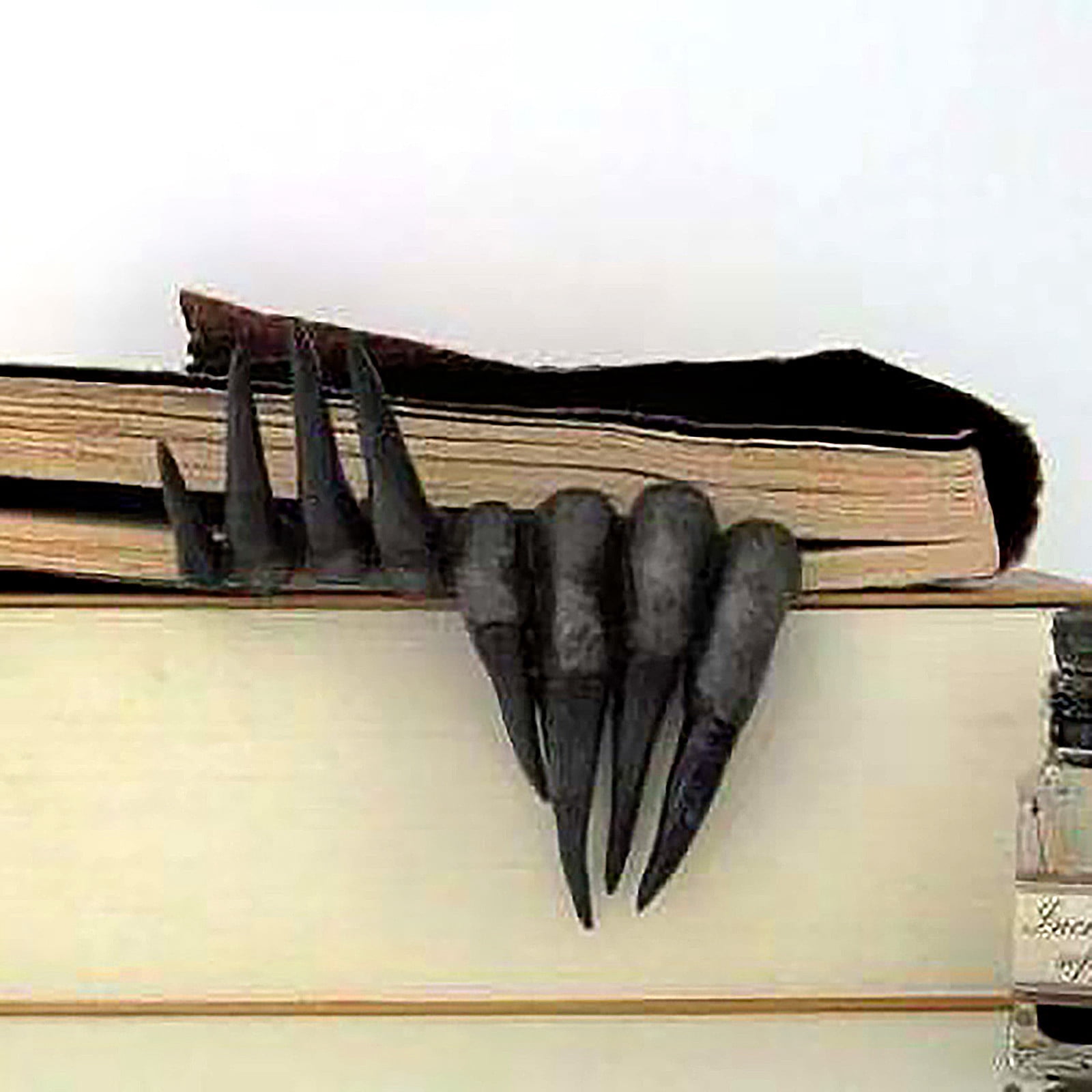 Devil's Hand Resin Bookmark 2 Pack, Horror Halloween Bookmarks for Readers, Gothic Novelty Gift for Suspense Lovers