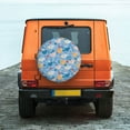 thumbnail image 4 of Haiem Spare Tire Cover , Wheel Cover with Cute Chickens and Flowers printed, Camper Spare Tire Cover Fit for Jeep Wrangler Rv SUV Truck Travel Trailer-14 inch, 4 of 8