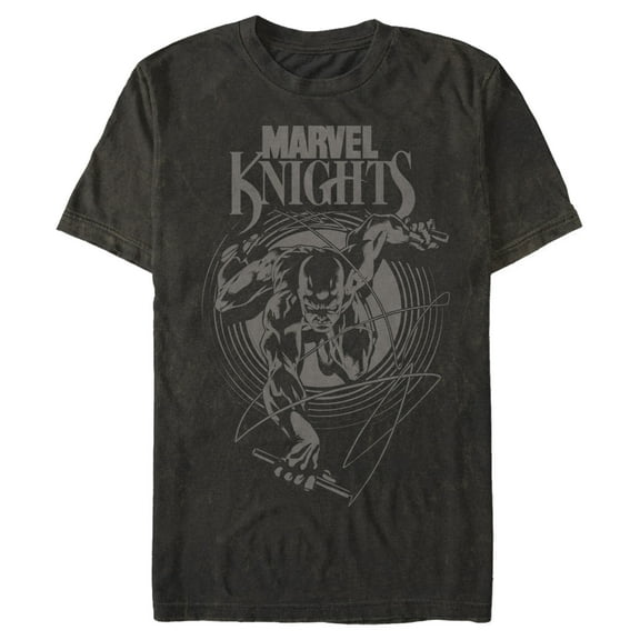 Men's Marvel Daredevil Knight Circle  Graphic Tee Black X Large