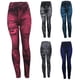 thumbnail image 2 of Qarigey Leggings vaqueros de imitación para mujer, pantalones sexis de cintura alta, ajustados, ajustados, Push Up, ajustados, para fiesta deportiva Prendas para la parte inferior del cuerpo Negro Qarigey AP019353-02, 2 of 6
