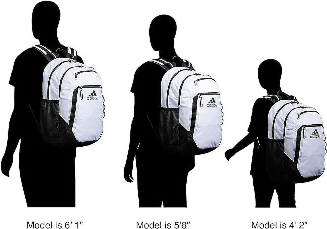 Adidas Excel 6 Backpack - School Bookbag, Jersey Grey/Onix Grey