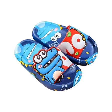 

Children Boys Girls Summer Indoor Non Slip Bathroom Slippers Quick Drying Shower Cute Dinosaur Slippers